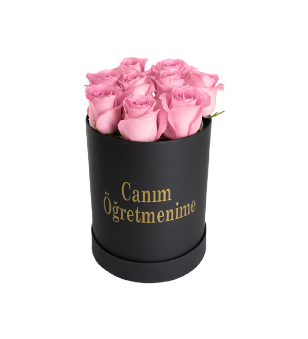 Canım Öğretmenime Premium Pembe Güller