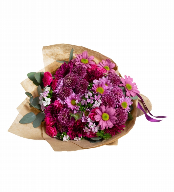 Kar���k Pembe Papatyalardan Buket