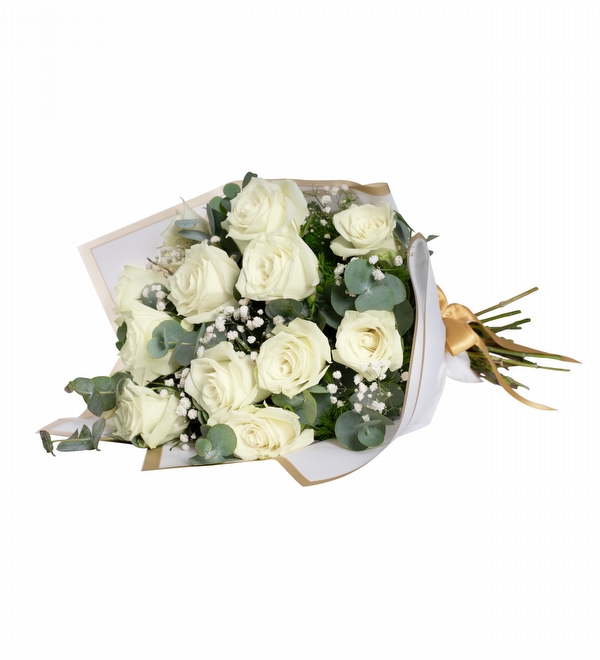 Beyaz Ambalajda 13 Beyaz G�l Cipsofilya
