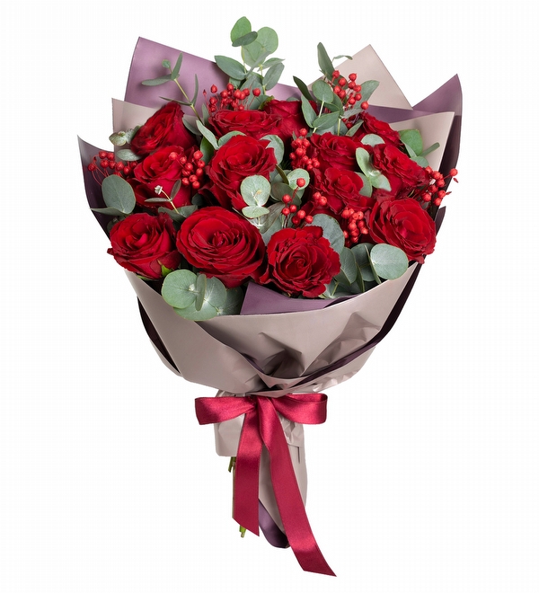13 l� K�rm�z� G�l Buketi ve Kuru �i�ekler
