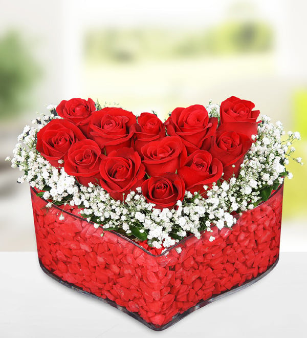 Kalp At��� K�rm�z� G�ller