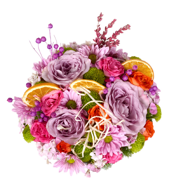 Colorful Flower Vazoda G�ller ve Mevsim �i�ekleri
