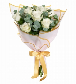 7 li Beyaz G�l Tasar�m�