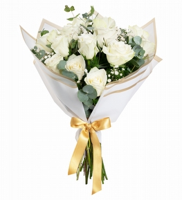 Beyaz Ambalajda 13 Beyaz G�l Cipsofilya