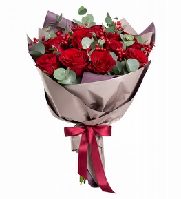 13 l� K�rm�z� G�l Buketi ve Kuru �i�ekler